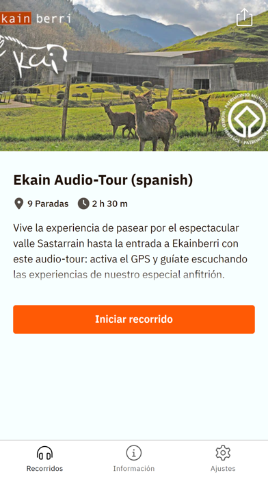 Ekain Audio Tour Screenshot