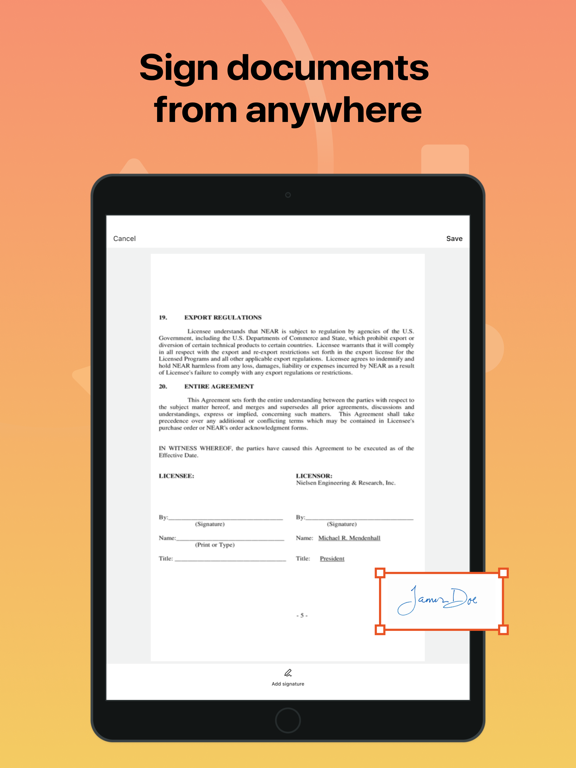 Sign Zone Easy e Signature App