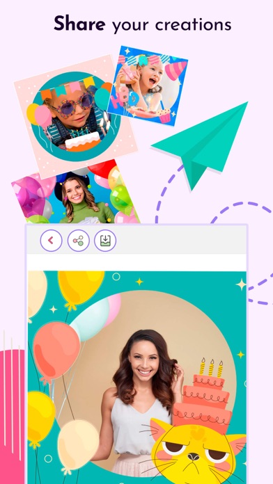 Birthday Frames & Stickers Screenshot