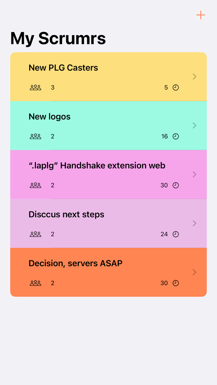 Scrumr Project Task Meet