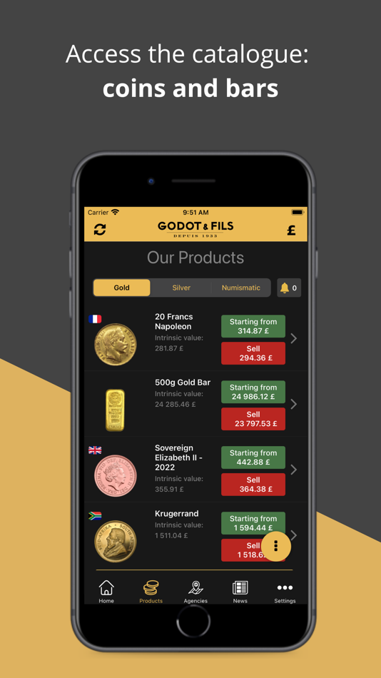 #2. Gold Price - Godot et Fils (iOS) 由: G ET F