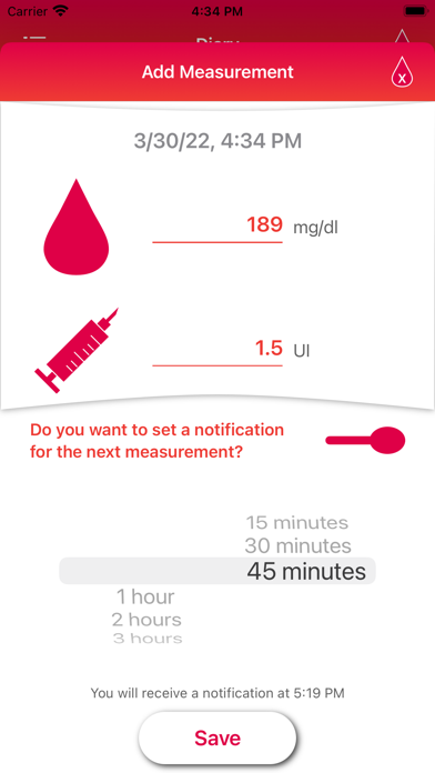 Glycemic Diary: Manage Diabete screenshot 2