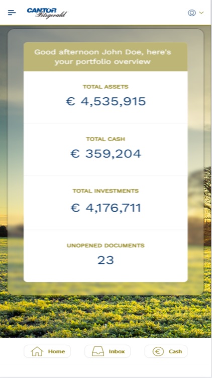 Cantor Fitzgerald Client App
