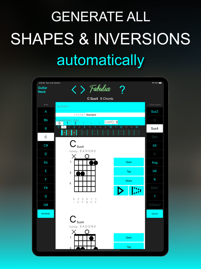 FABULUS Reverse chord finder