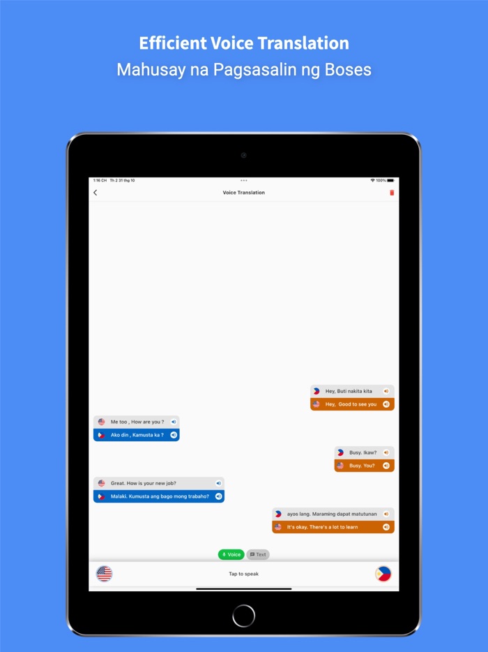 Tagalog - English  Translator
