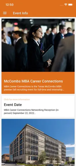 Game screenshot UT MBA Career Connections apk