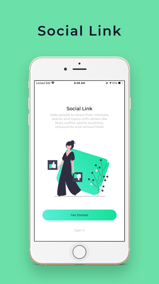 #2. Social Link App (iOS) 由: Davison Design & Development, Inc.