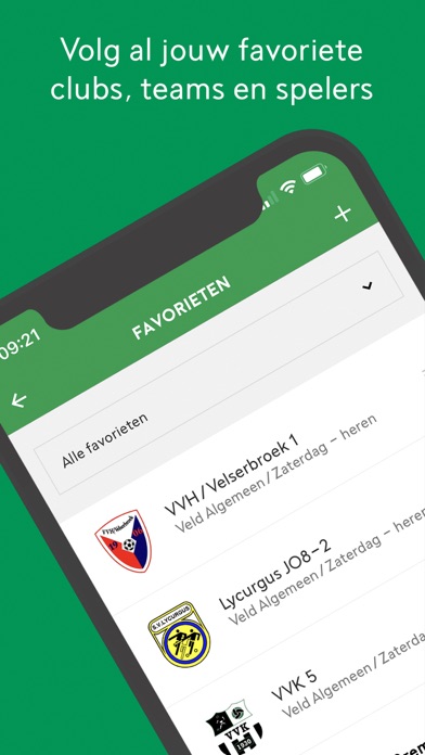 Screenshot #1 pour Voetbal.nl - De officiële app