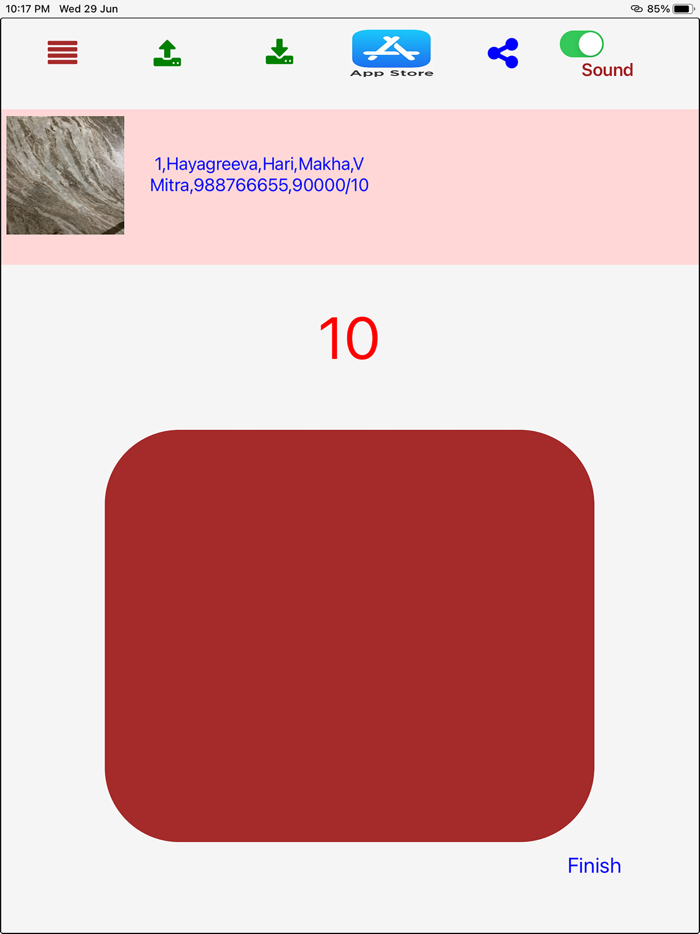 Counter with Data Saving