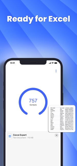 ‎Export contacts by Covve Screenshot