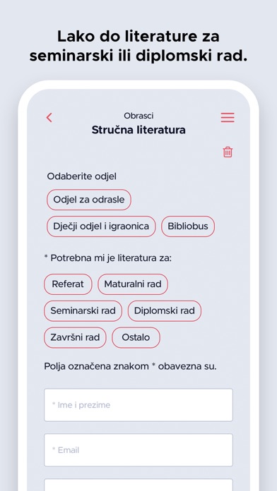 Gradska knjižnica Križevci Screenshot