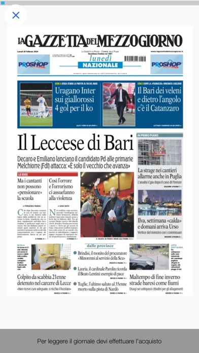 Gazzetta del Mezzogiorno Screenshot