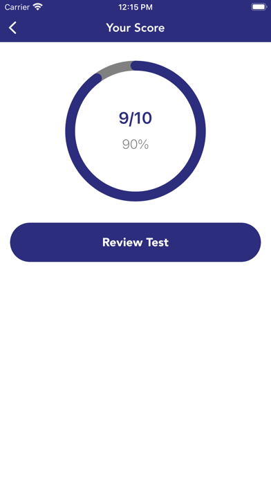 DMV Practice Test • Minnesota Screenshot