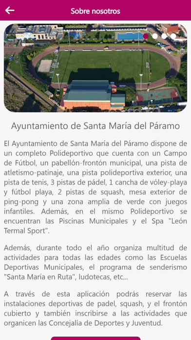 Santa María del Páramo Deporte Screenshot