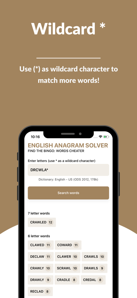 English Anagram Solver screenshot 2
