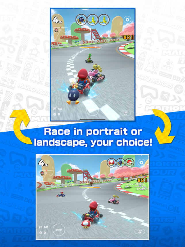 Tangkapan Layar Tur Mario Kart