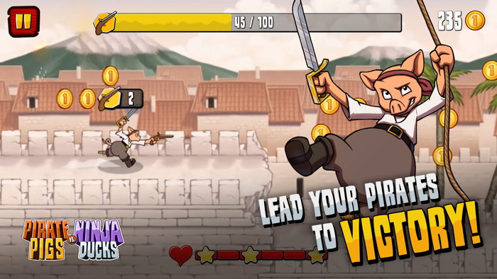 Pirate Pigs vs. Ninja Ducks