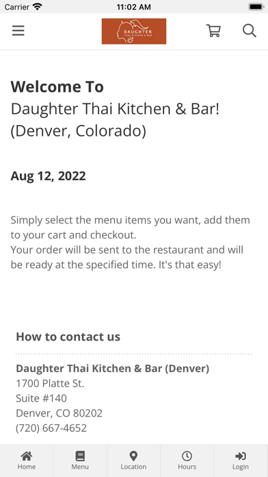 Daughter Thai Kitchen & Bar Screenshot