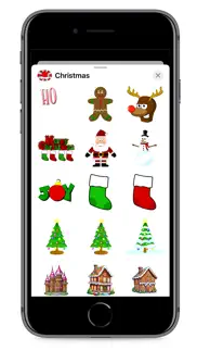 christmas silly fun stickers iphone screenshot 1