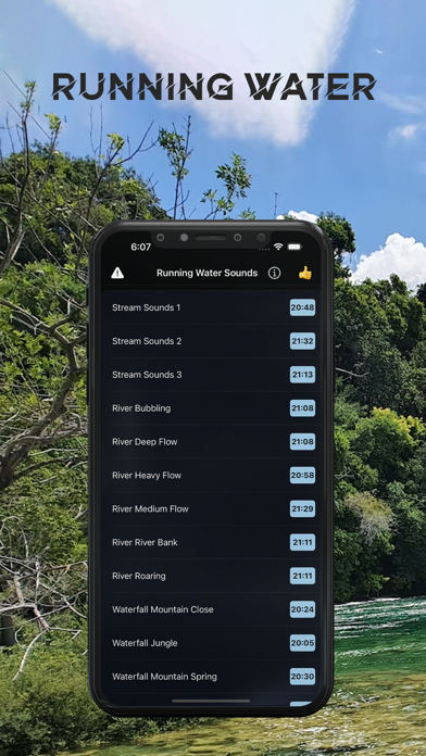 Screenshot 1 of Running Water Sleeping Sounds App