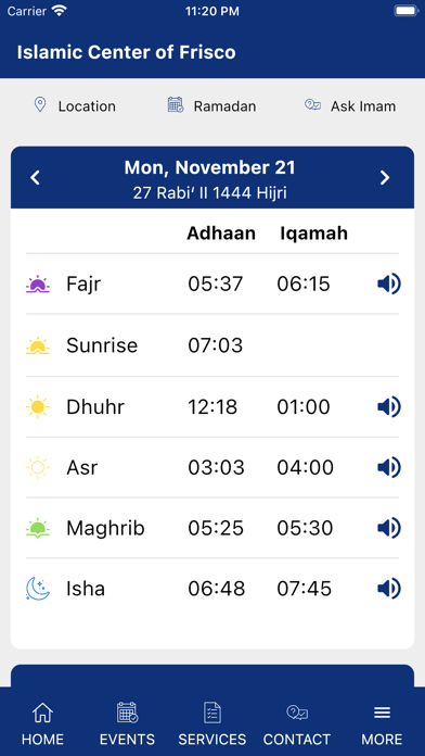 ICF - Frisco Masjid Screenshot