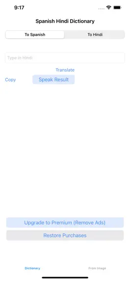 Game screenshot Spanish Hindi Dictionary apk