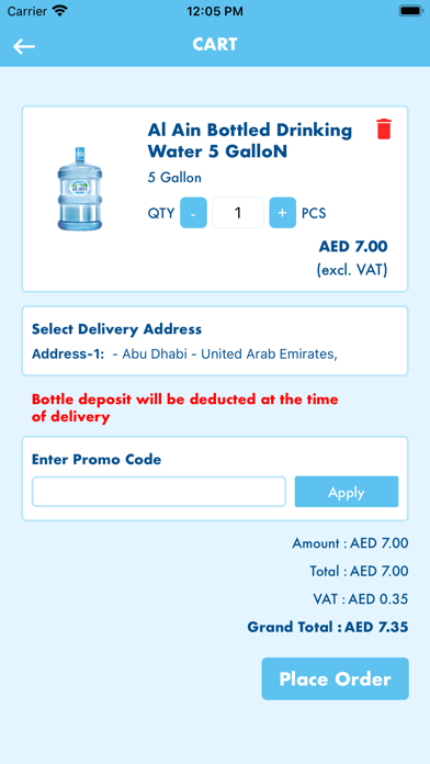 Al Ain Water - Water Delivery Screenshot