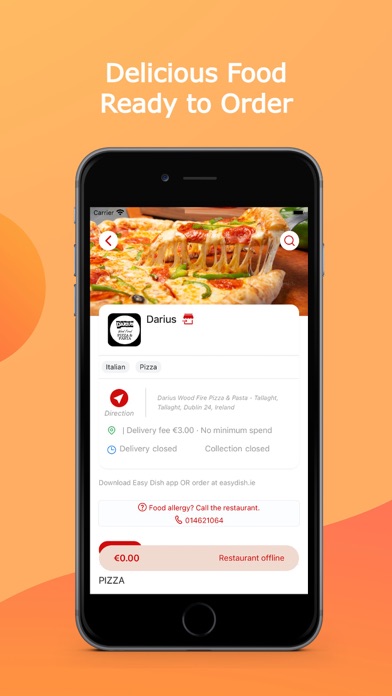 Darius Wood Fired Pizza Pasta Screenshot