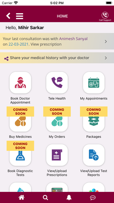 MAMATA Healthcare Screenshot