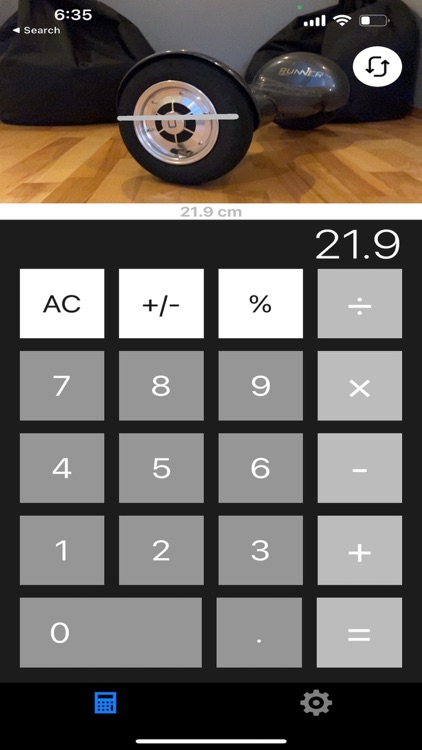 Calculator + AR Ruler BLACK #1