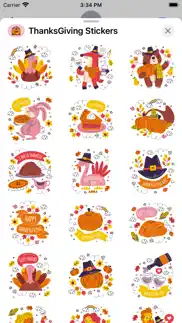 thanksgiving stickers pack app iphone screenshot 3