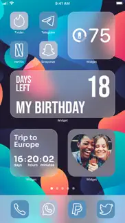 widget | countdown to birthday iphone screenshot 1