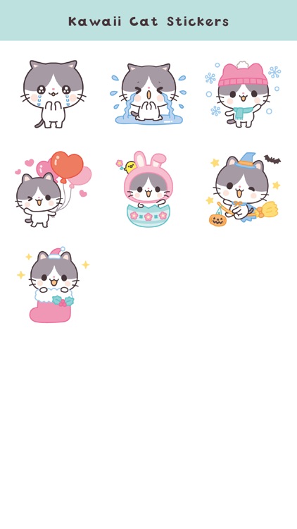 Kawaii Cat Stickers (Global) screenshot-4