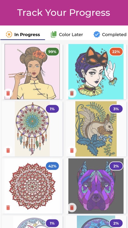 Coloring Book by Number Pro screenshot-6