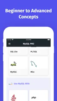 learn mysql database offline iphone screenshot 3