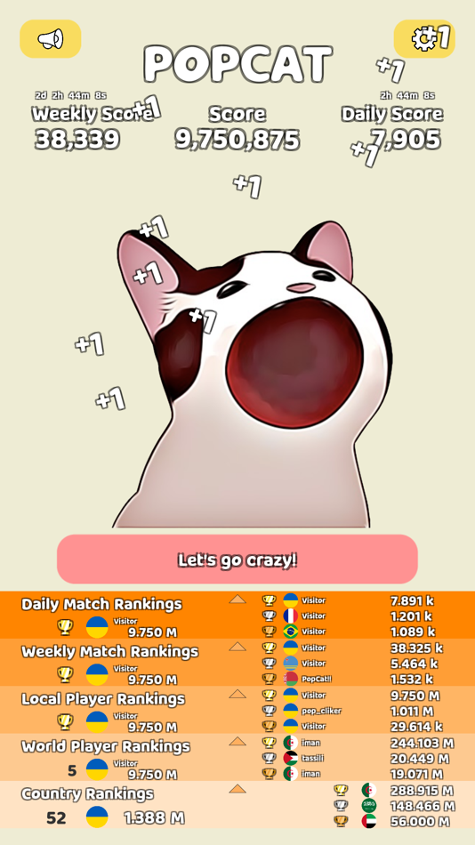 #8. PopCat Click (iOS) Podle: Kai Yan Lee