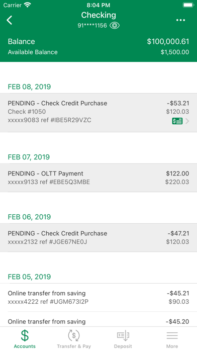 Bank of Monticello Screenshot