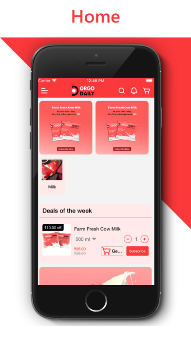 Orgo Daily - Fresh Cow Milk Screenshot