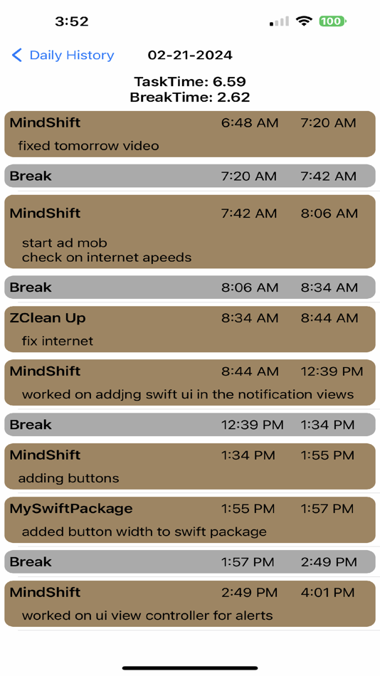 #3. Task-Tracker (iOS) 由: DeerBrain LLC