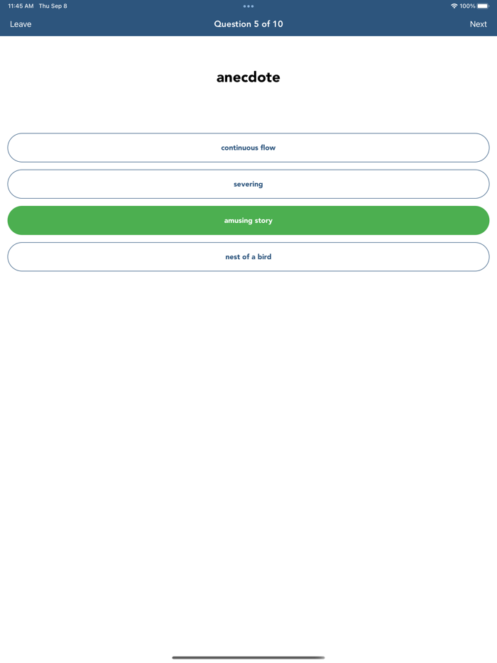 SAT English Vocab Flashcards