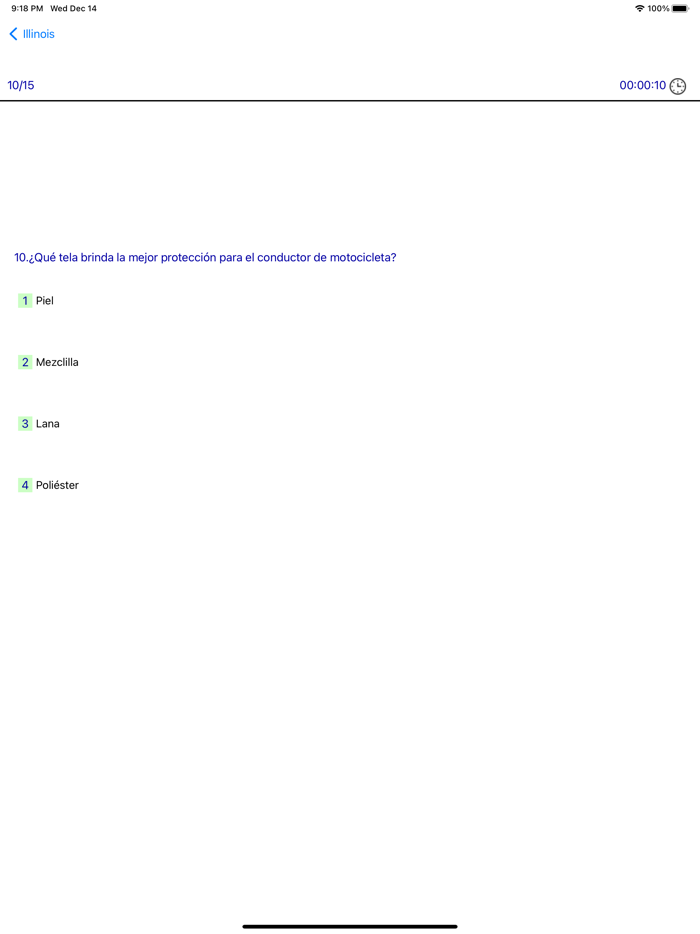 Examen de manejo Motocicleta