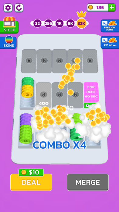 カラーコインを取得ソートパズルゲーム3D  カードシャッフルのおすすめ画像2