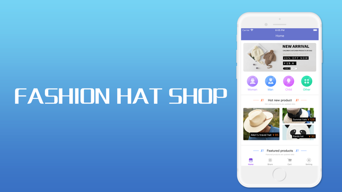 Fashion hat shop