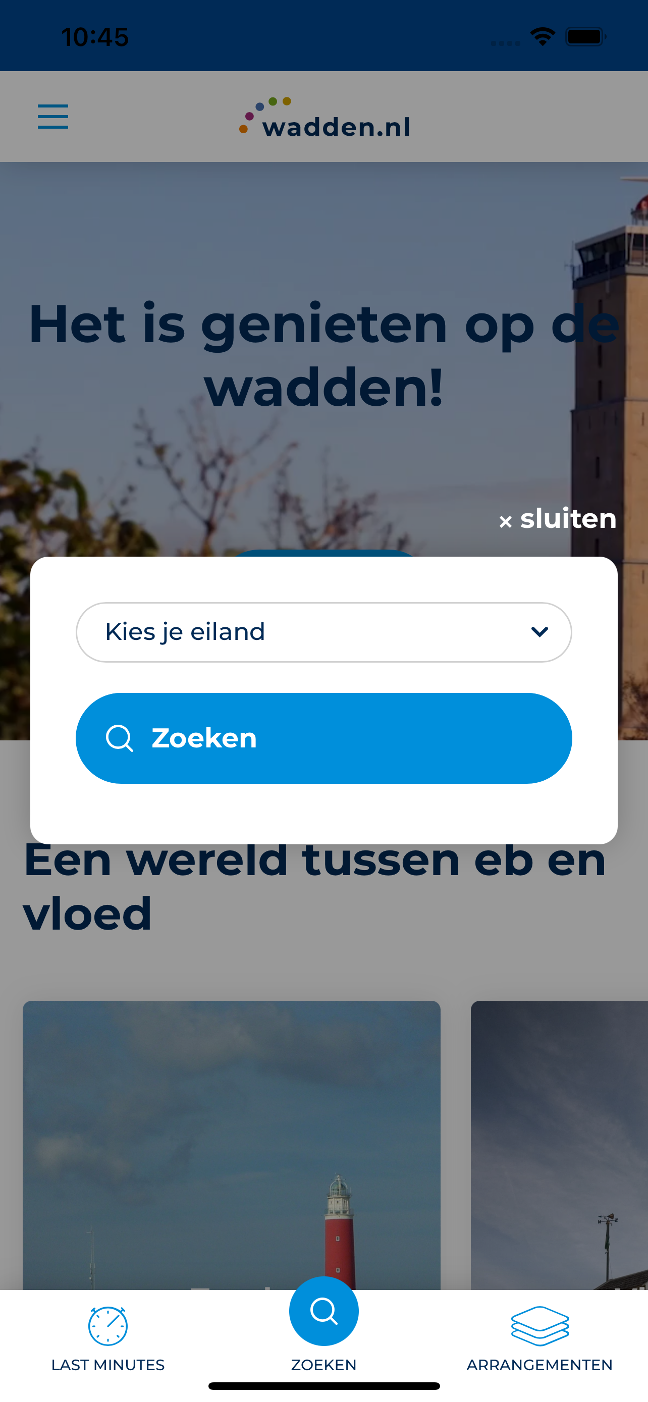 Wadden guide screenshot 1
