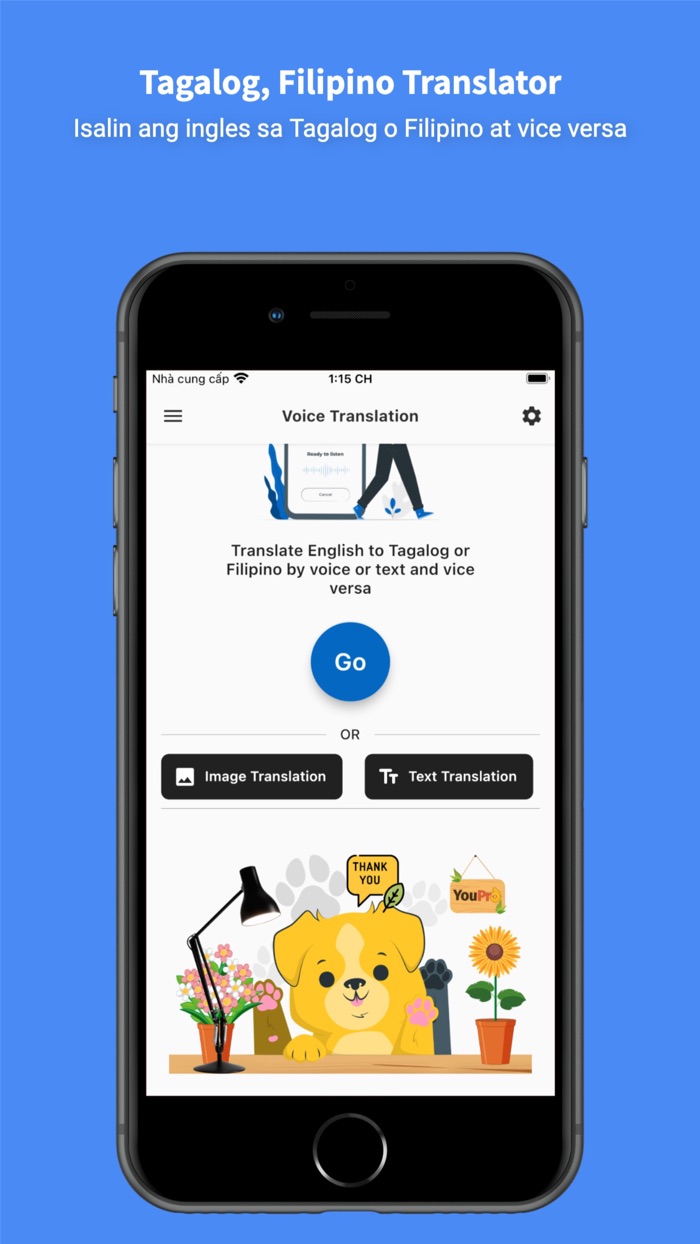 Tagalog - English  Translator