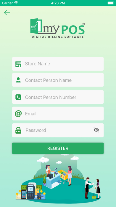 1myPOS Sales Screenshot