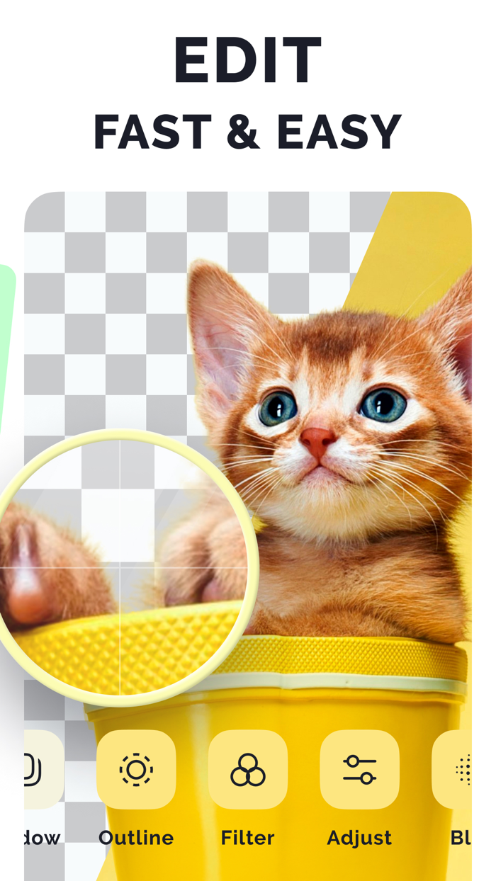 Eraser remove background bg