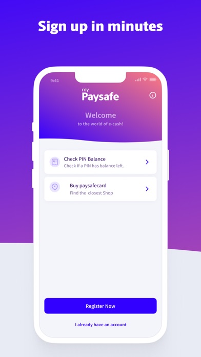 paysafecard - prepaid payments Screenshot