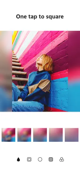 Game screenshot Square Fit Photo Editor - PiQ apk
