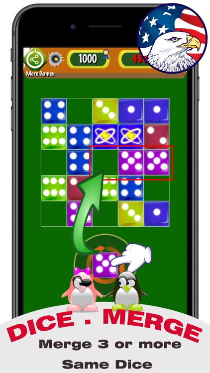 Fun 7 Dice: Drag n Merge Games screenshot-0